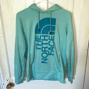 Women’s light blue north face hoodie